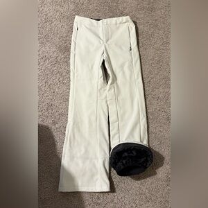 Snozu White Snow Pants Form Fitting NWOT Size S